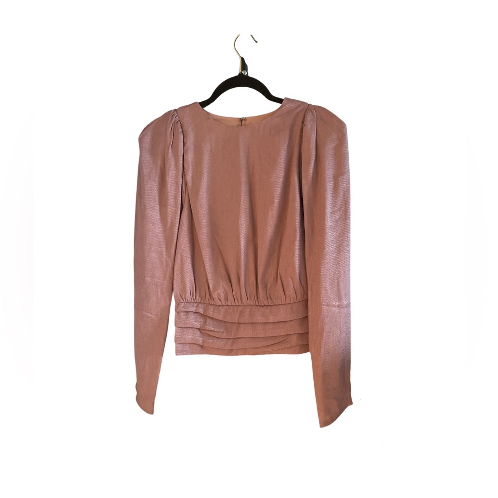 EXPRESS PINK LONG SLEEVE BLOUSE TOP